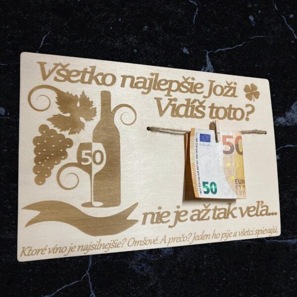 Tabuľka k narodeninám pre milovníka vína 7