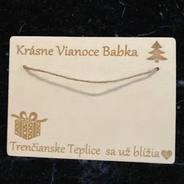 Tabuľka na peniaze - Vianočná 23