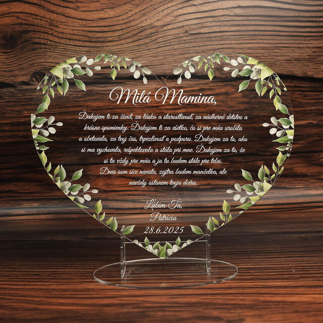 Číré poďakovanie pre maminu od dcéry - Jemné lístky 37