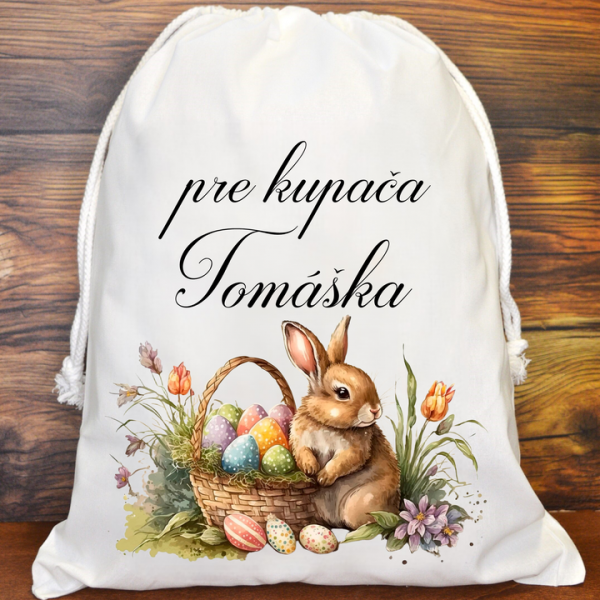 Vrecko pre kupača s menom