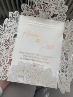 Mliečne oznámenie s rose gold metalickou tlačou 97