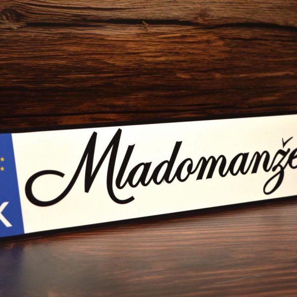 Svadobná špz na auto - Mladomanželia 37
