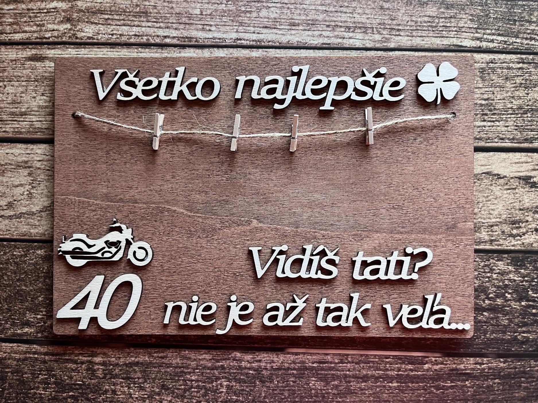  Drevená tabuľka na peniaze k narodeninám pre tata motorkára 28