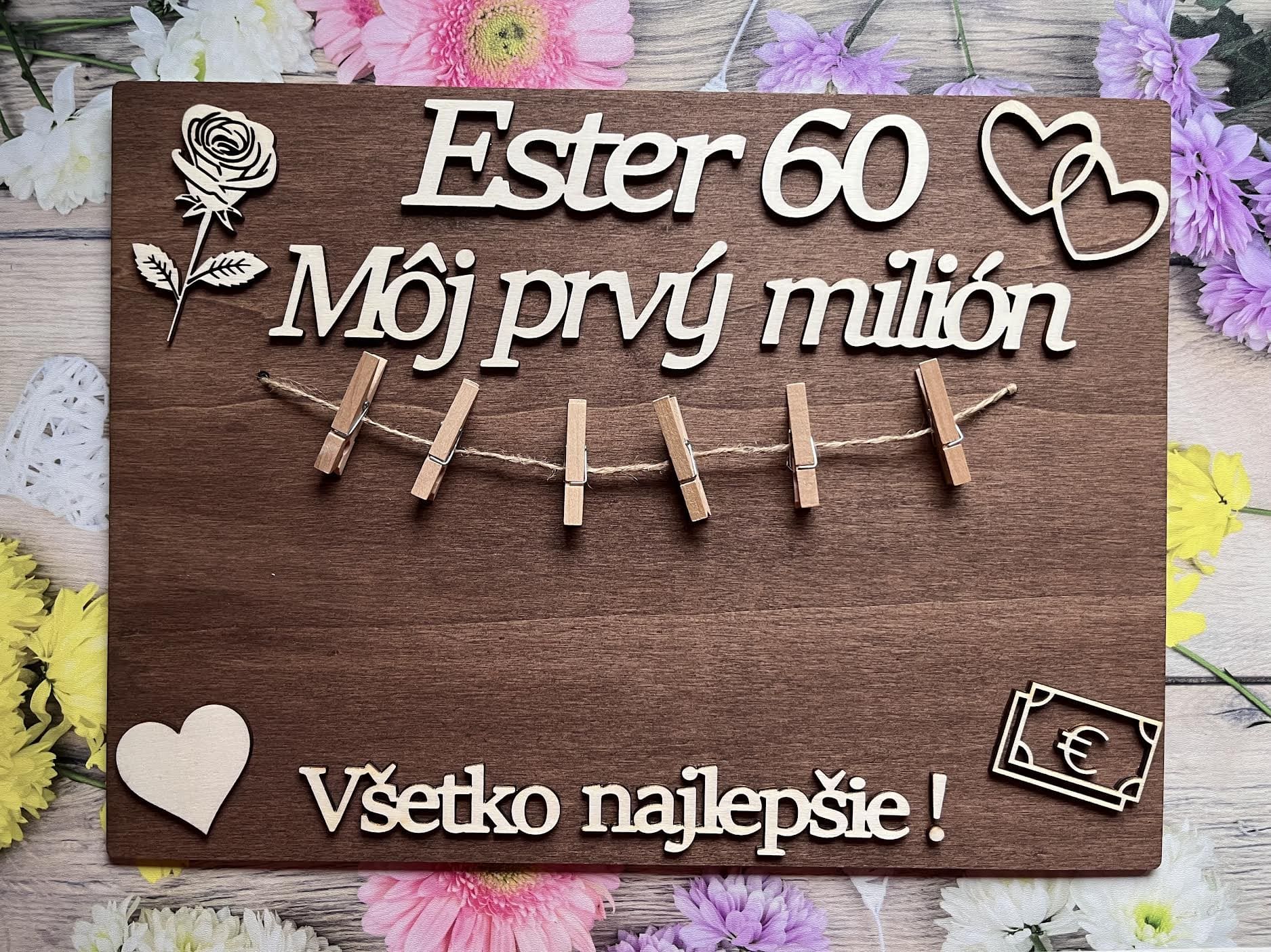 Tabuľka na peniaze k narodeninám - Prvý milión 29