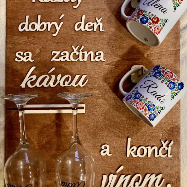 Darčekový set pohárov - Folklórny motív s menami 15