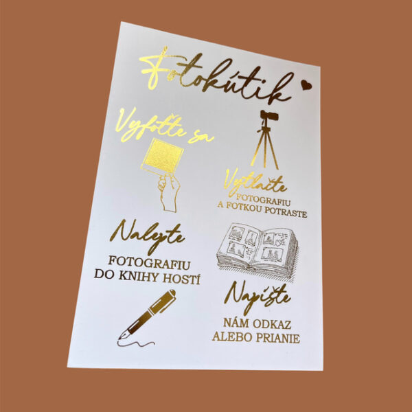 Informačná kartička - Fotokútik so srdiečkom 33