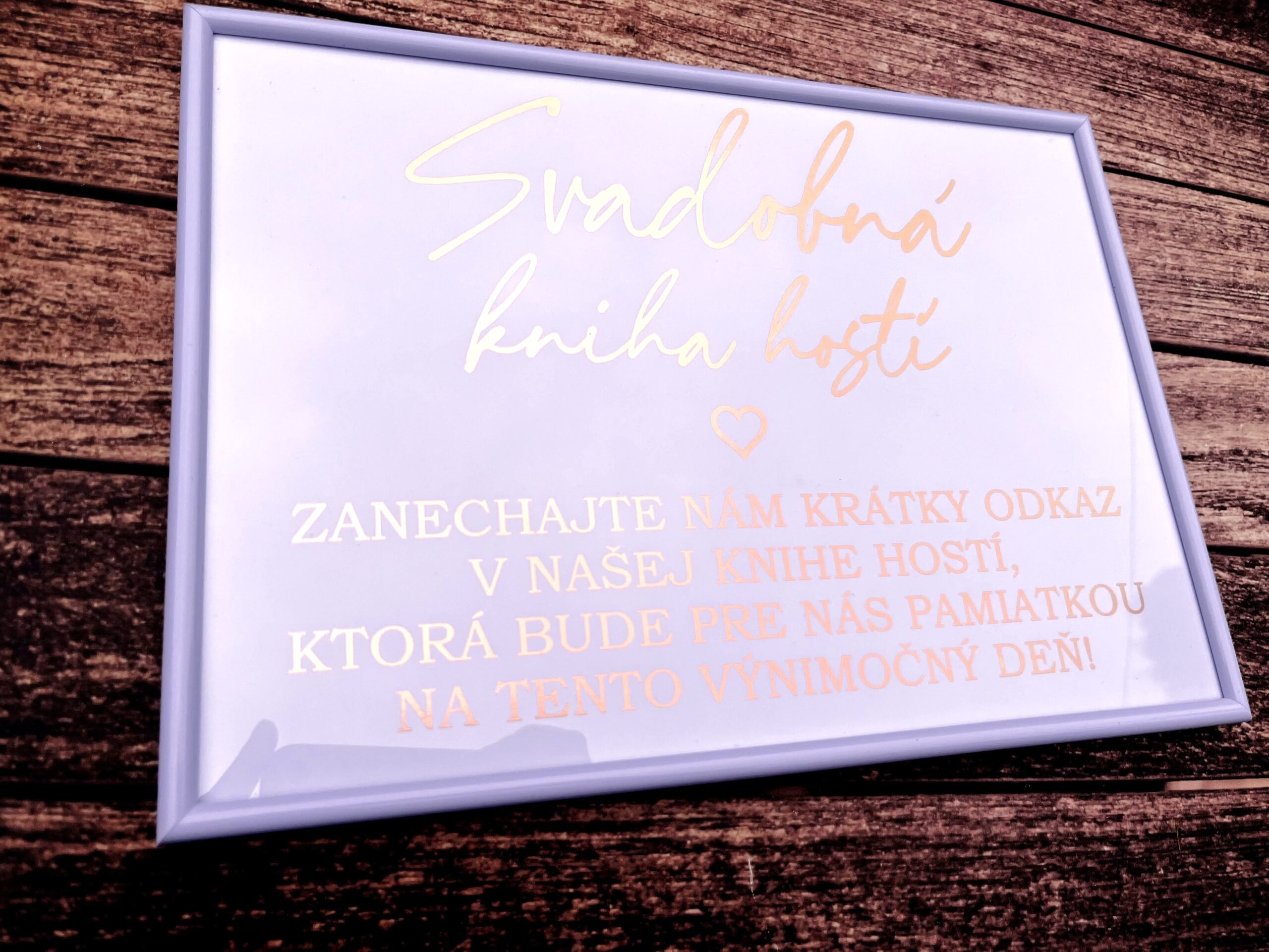 Informačná kartička - Svadobná kniha hostí v rose gold 57