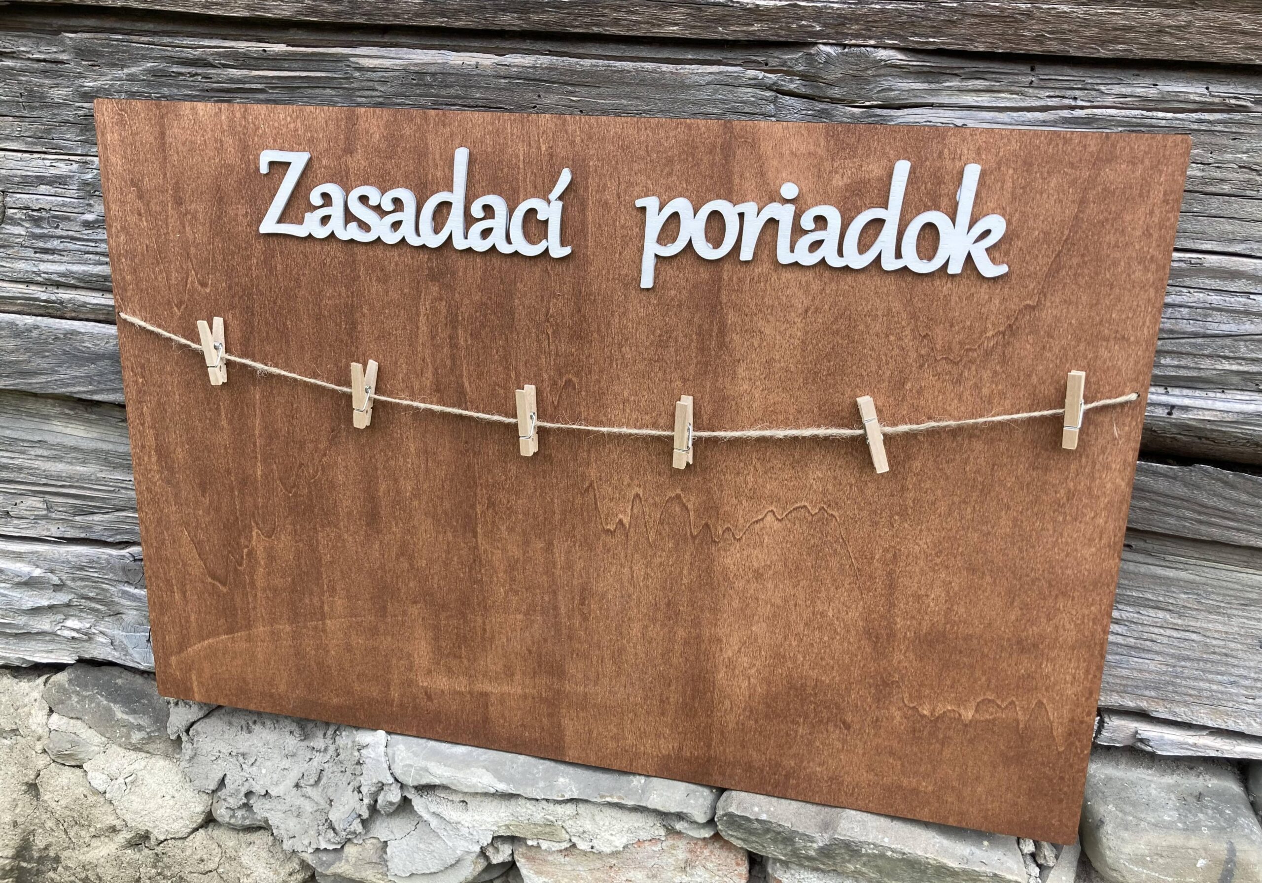  Zasadací poriadok drevený 13