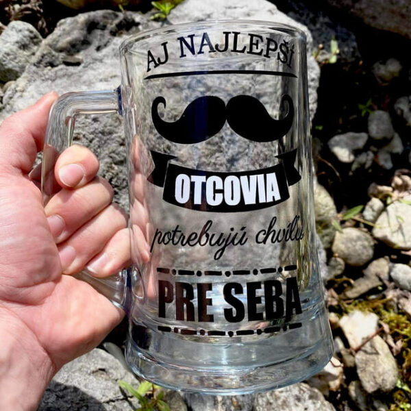 Originálny pohár na pivo pre najlepších otcov 9