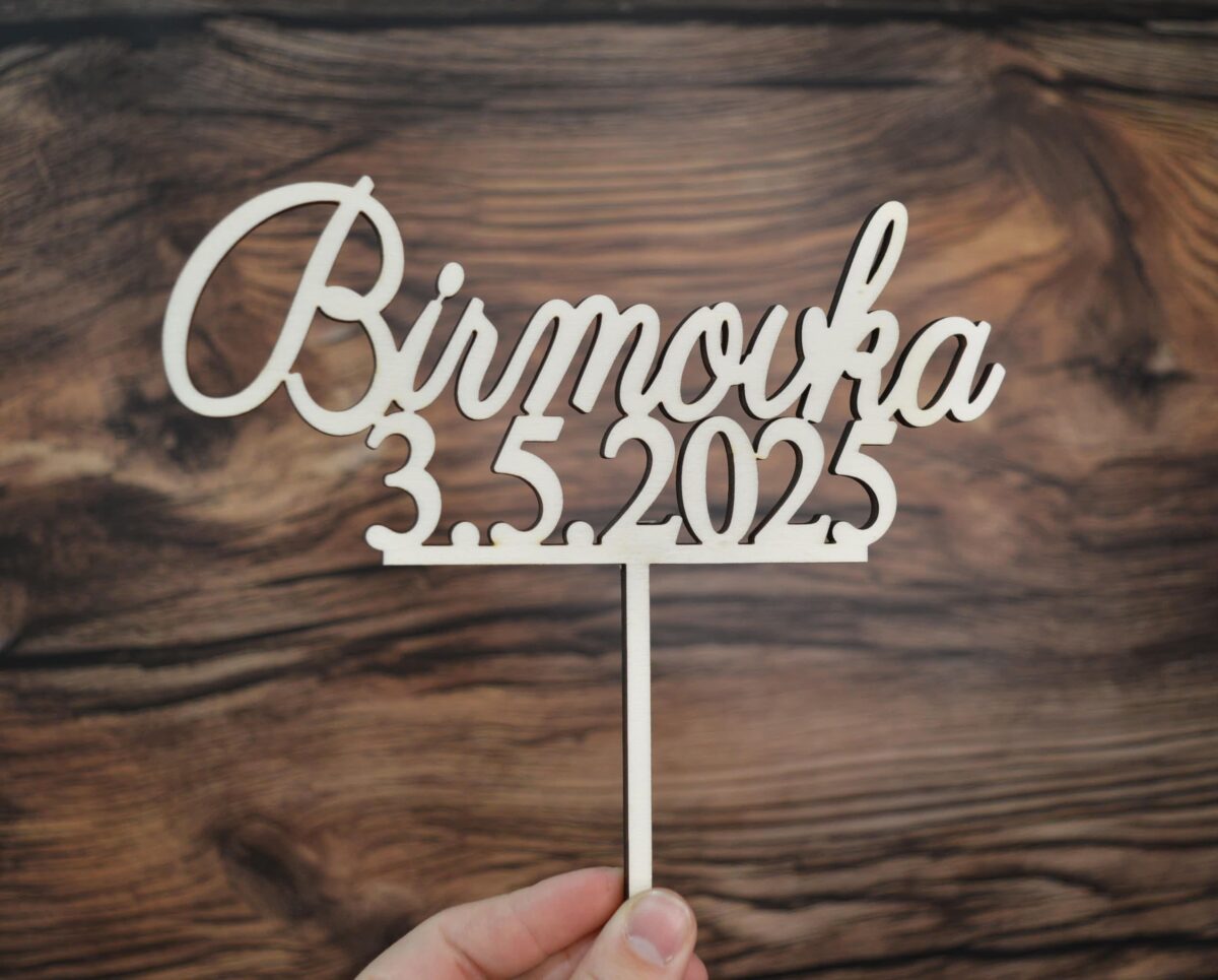 Drevený zápich - Birmovka s dátumom 76