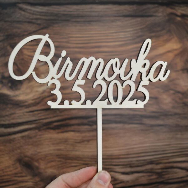 Drevený zápich - Birmovka s dátumom 76