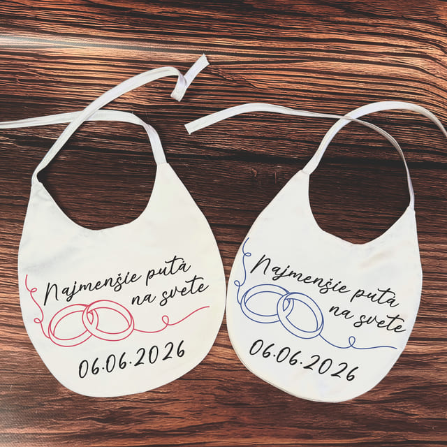 Svadobné podbradníky - Putá s personalizaciou 86